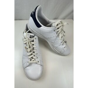 Adidas Originals Stan Smith Mens Size 9 White Blue Athletic‎ Shoes Sneakers